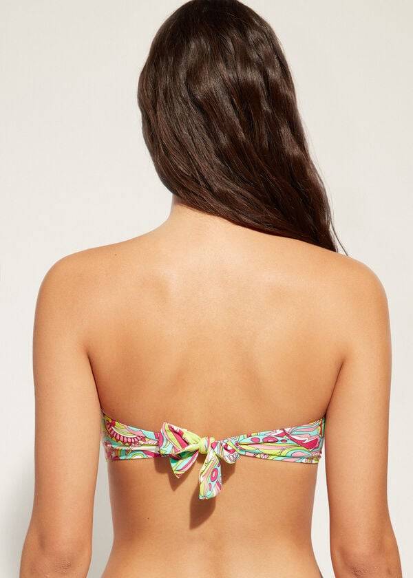 Calzedonia Bandeau Londra Donna Top Bikini Rosa | IT1696OR