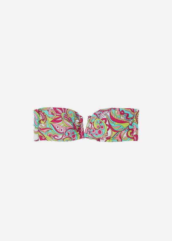 Calzedonia Bandeau Londra Donna Top Bikini Rosa | IT1696OR