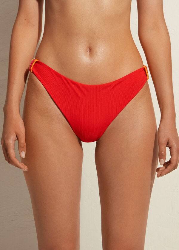 Calzedonia Berlino Donna Slip Bikini Rosse | IT1294VD