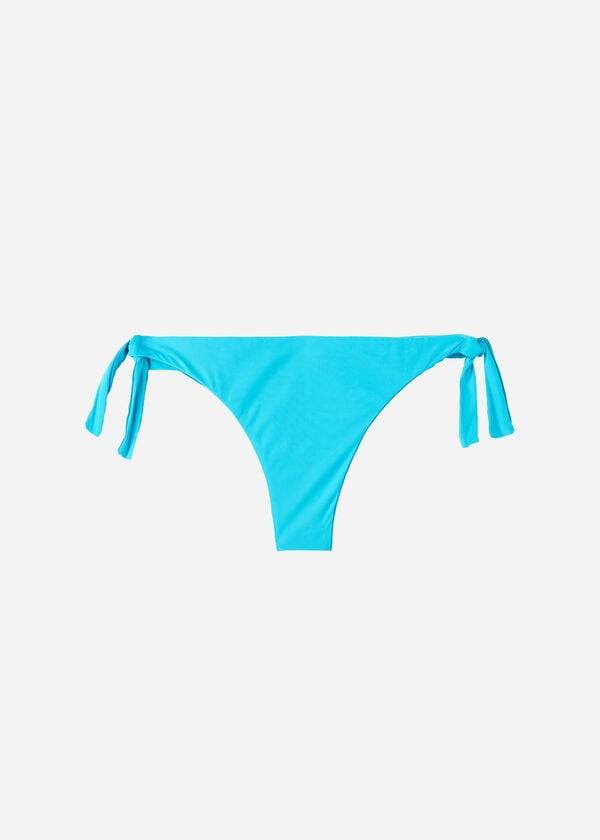 Calzedonia Bow Brazilian Indonesia Eco Donna Slip Bikini Verde Acqua | IT1302TV