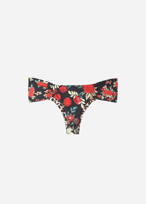 Calzedonia Brazilian Reversible Ruched Nizza Donna Slip Bikini Rosa Rosse | IT1319CE