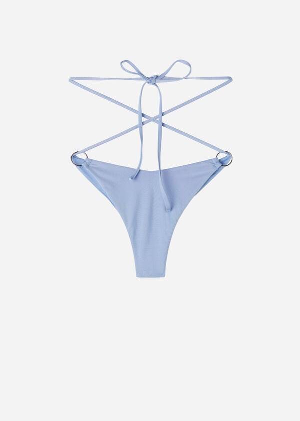 Calzedonia Brazilian String Abu Dhabi Donna Slip Bikini Blu | IT1325WY