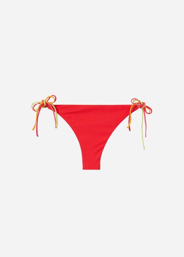 Calzedonia Brazilian String Berlino Donna Slip Bikini Rosse | IT1327RW