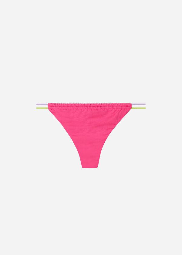 Calzedonia Brazilian String Tokyo Eco Donna Slip Bikini Rosa | IT1344XF