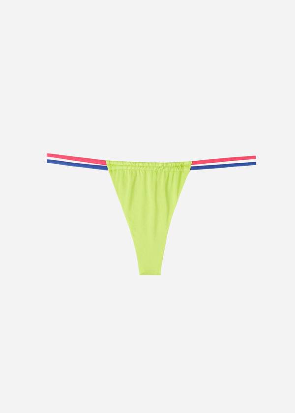 Calzedonia Brazilian String Tokyo Eco Donna Slip Bikini Verdi | IT1346VD