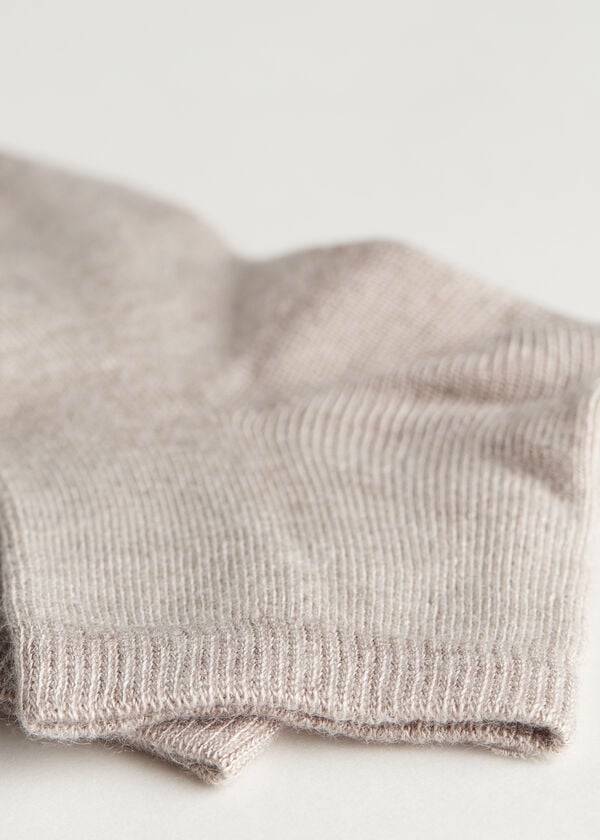 Calzedonia Cashmere Blend Corta Bambino Calzini Beige Marroni | IT3164HK