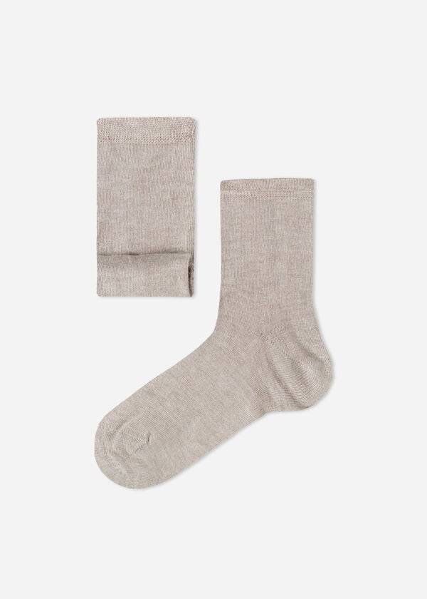 Calzedonia Cashmere Blend Corta Bambino Calzini Beige Marroni | IT3164HK