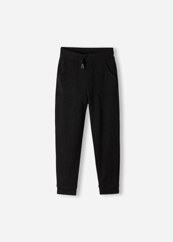 Calzedonia Cashmere Blend Stretch Bambino Leggings Nere | IT3119HK