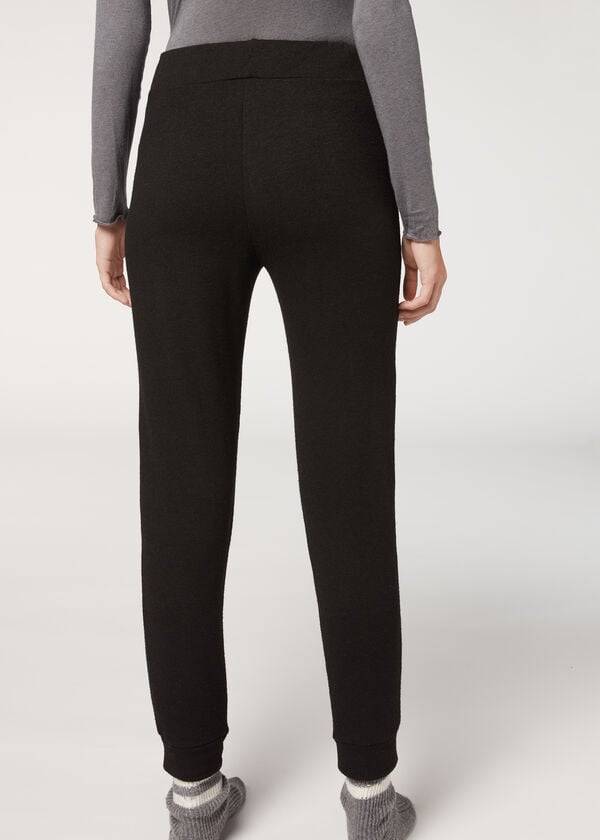 Calzedonia Cashmere Blend Stretch Donna Pantaloni Nere | IT2714FM