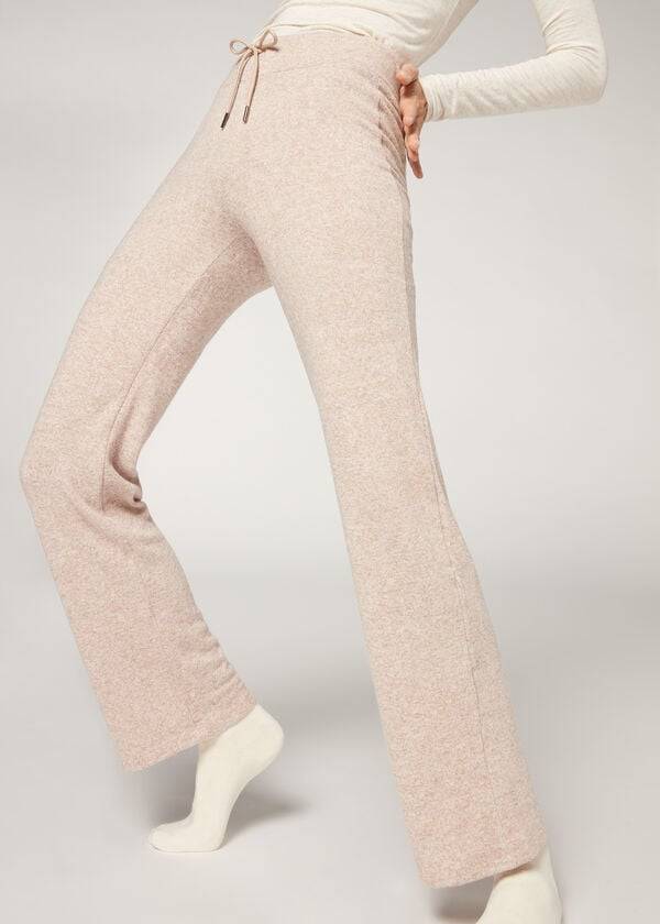 Calzedonia Cashmere Dritto Donna Leggings Beige | IT2627SO