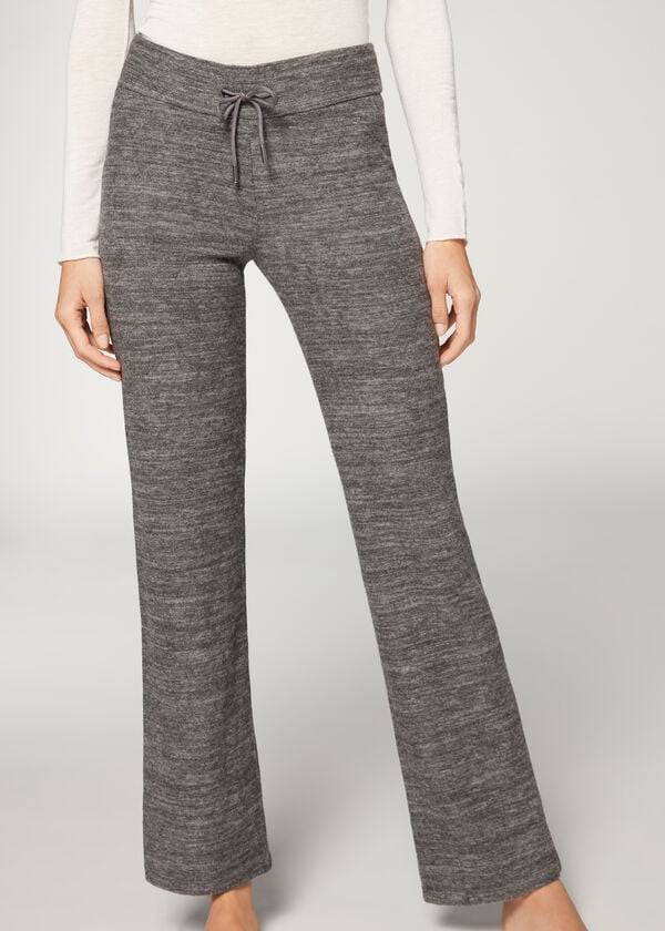 Calzedonia Cashmere Dritto Donna Pantaloni Grigie | IT2718PQ