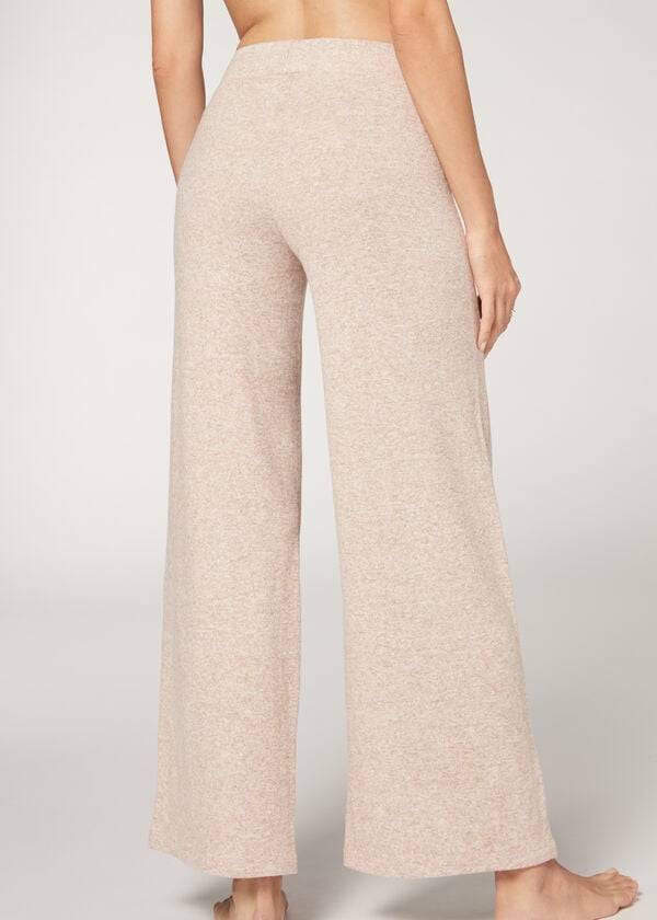 Calzedonia Cashmere Palazzo Donna Pantaloni Beige | IT2715DN