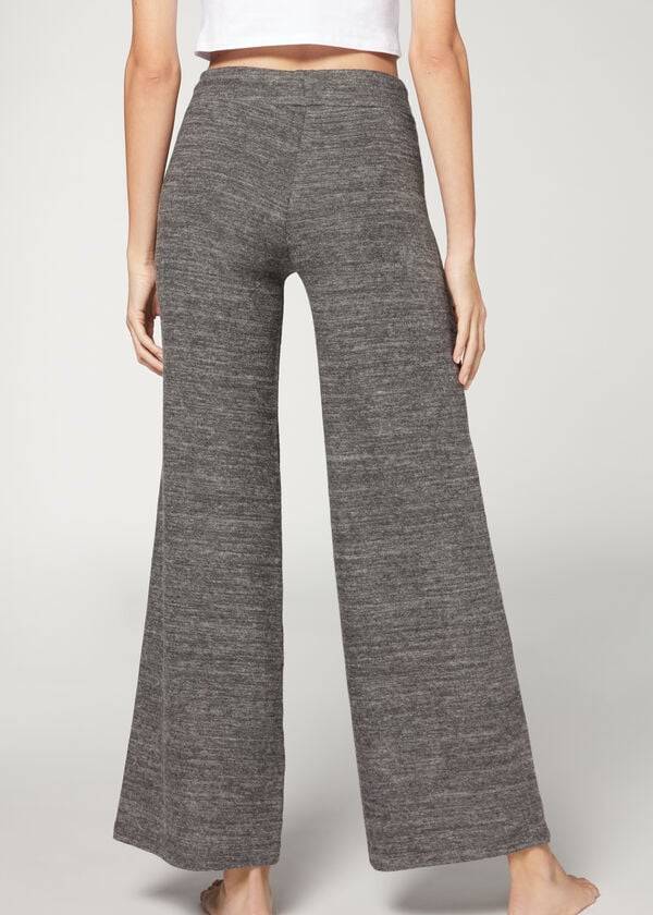 Calzedonia Cashmere Palazzo Donna Pantaloni Grigie | IT2716SO