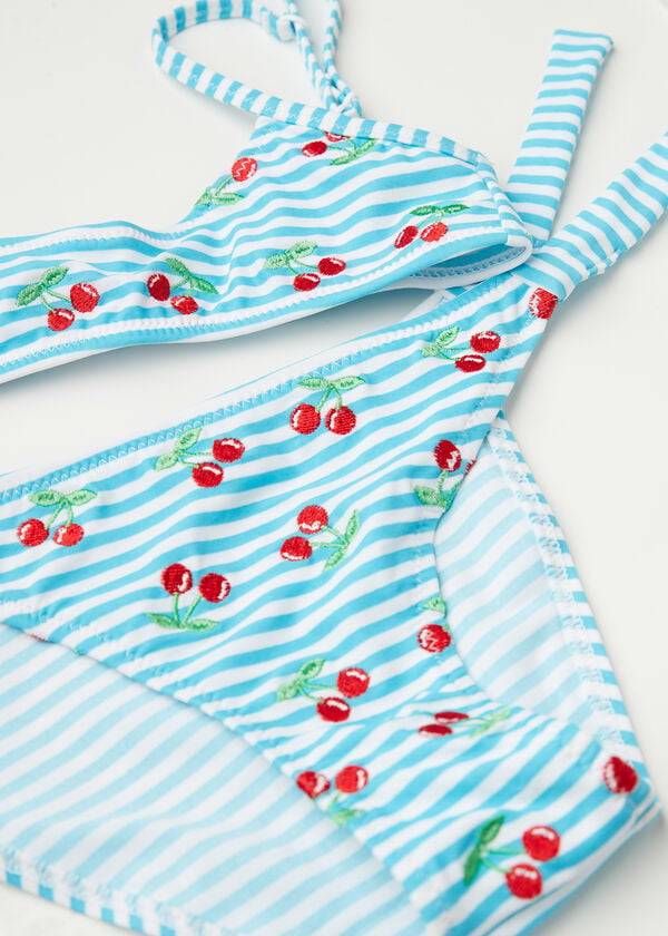 Calzedonia Cherry Two-Piece Ariel Bambino Costumi Da Bagno Blu | IT3037QZ