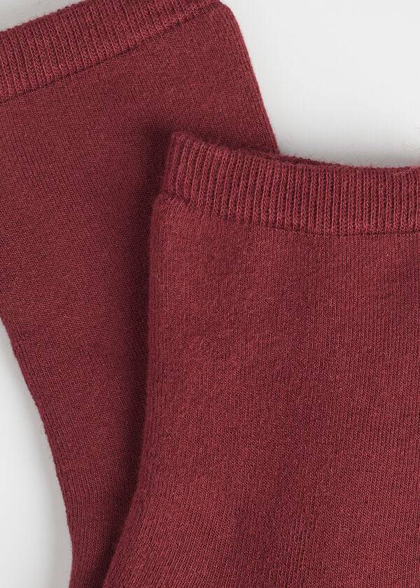 Calzedonia Corta Cotone Thermal Donna Calzini Rosse | IT2491JJ