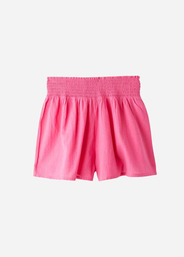 Calzedonia Cotone Shorts Donna Cover Ups Rosa | IT2123ZG