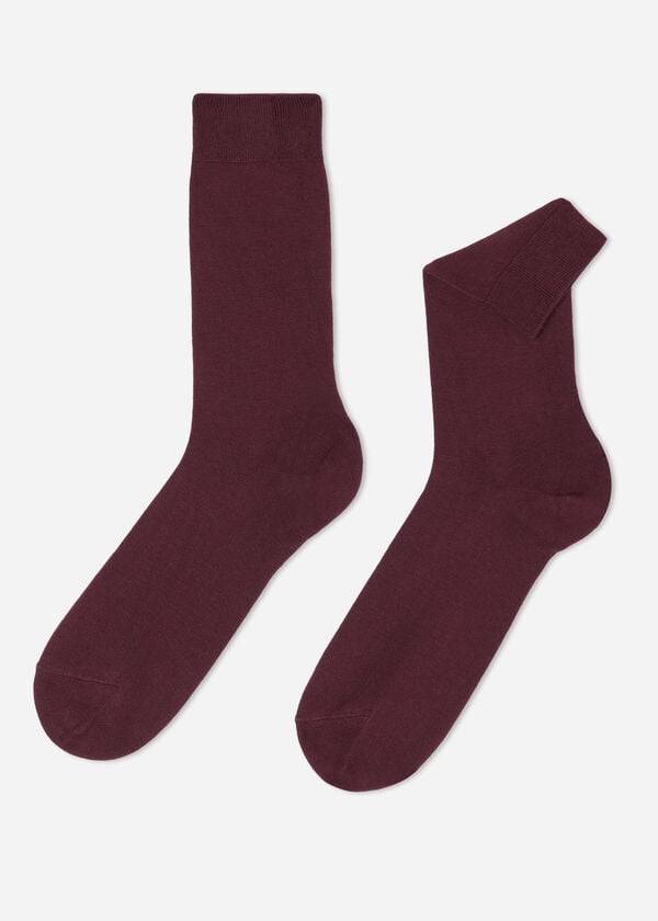 Calzedonia Crew with Cashmere Uomo Calzini Bordeaux | IT2841AP