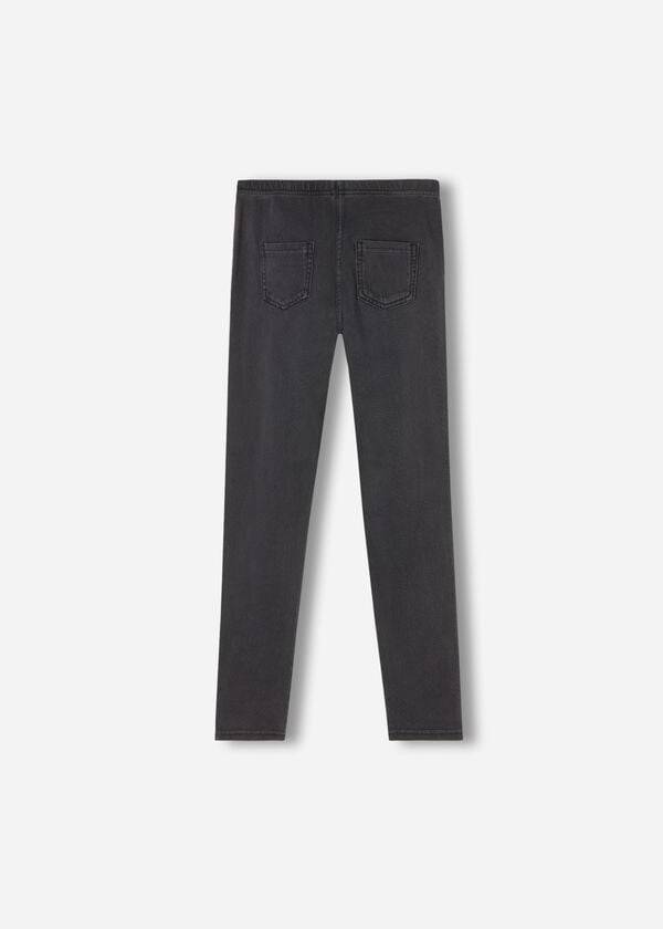 Calzedonia Denim jeggings Bambino Leggings Grigie | IT3127OR