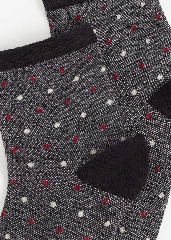 Calzedonia Dot-Pattern Corta Donna Calzini Nere | IT2429QZ