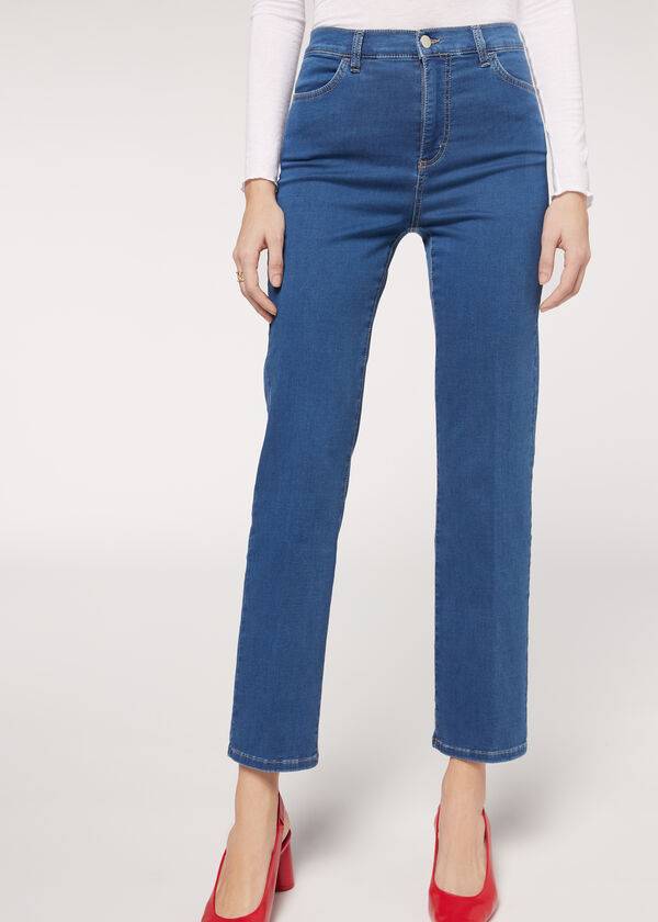 Calzedonia Eco Comfort Donna Jeans Blu | IT2569JJ