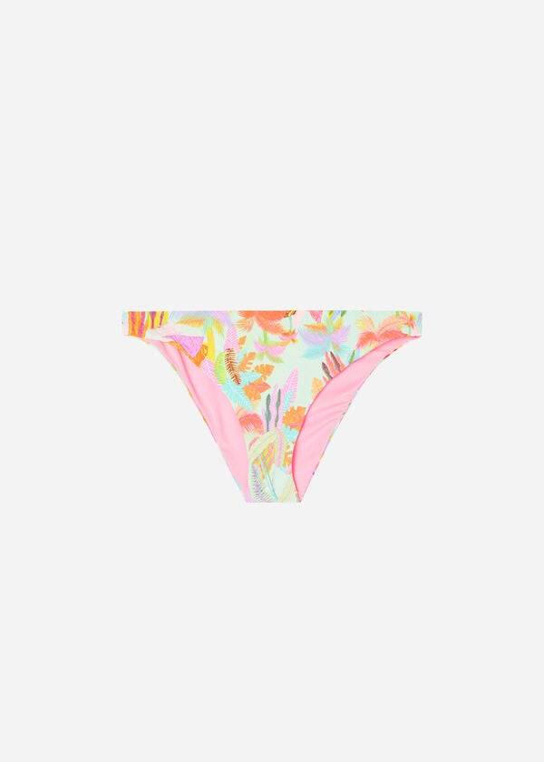 Calzedonia Foliage Tahiti Donna Slip Bikini Verdi | IT1379RW