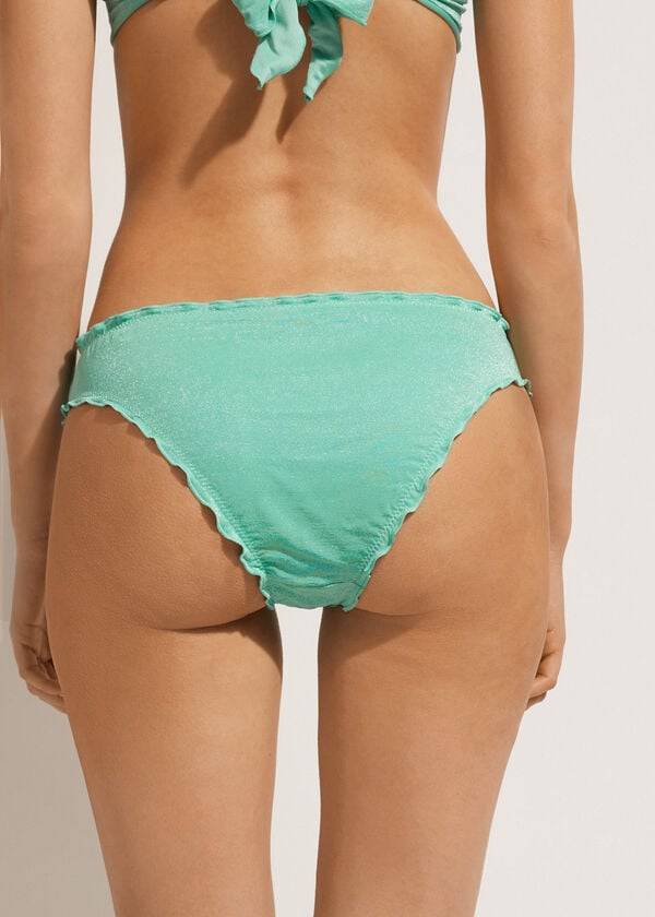 Calzedonia Formentera Donna Slip Bikini Verdi | IT1381YU