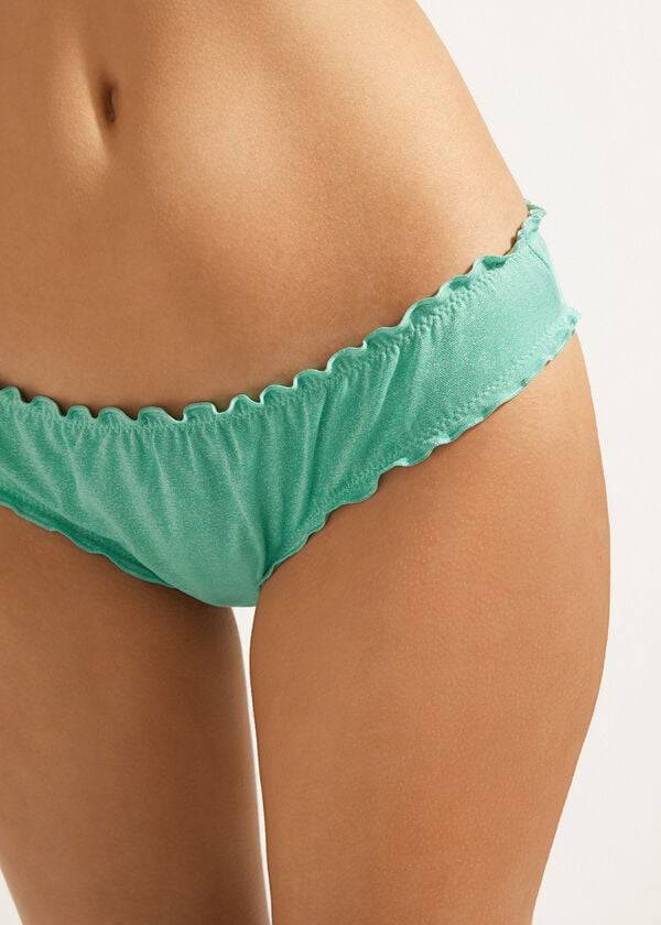 Calzedonia Formentera Donna Slip Bikini Verdi | IT1381YU