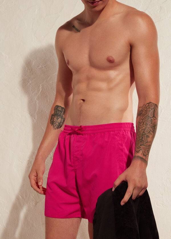 Calzedonia Formentera Sportive Uomo Costume Da Bagno Rosa | IT2947ZG