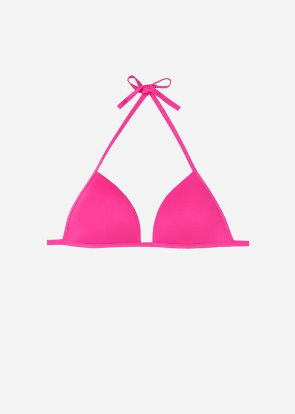 Calzedonia Graduated Soft Imbottito Triangle Indonesia Donna Top Bikini Rosa | IT1762VD