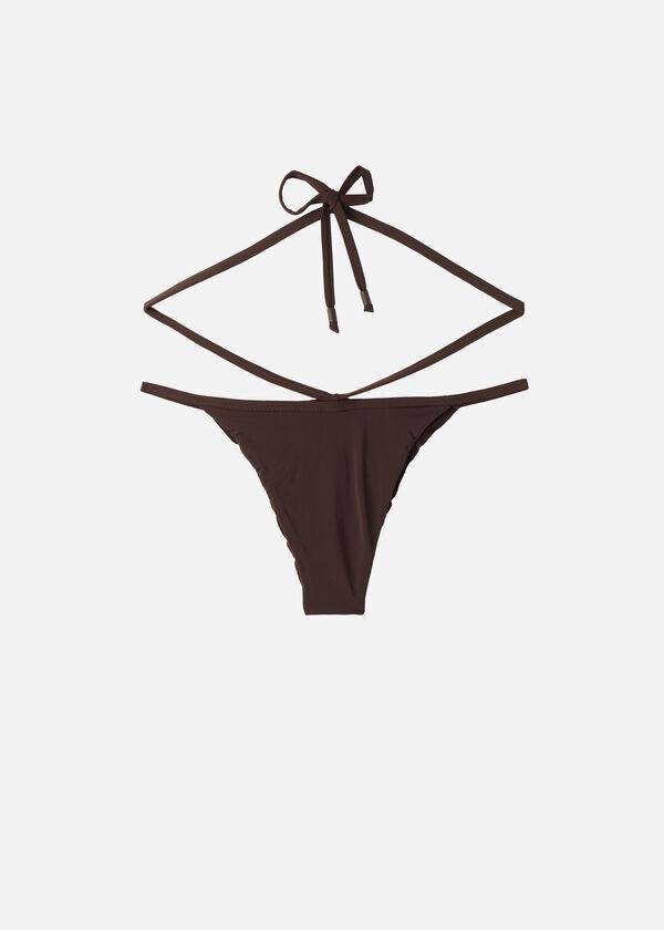 Calzedonia High-Cut Brazilian Islamorada Donna Slip Bikini Caffè Marroni | IT1440DN