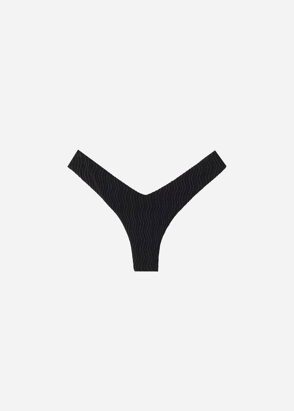 Calzedonia High-Cut Brazilian Mykonos Donna Slip Bikini Nere | IT1448XF