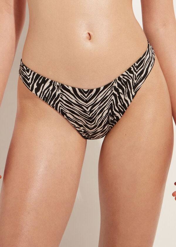 Calzedonia High-Cut Brazilian Nairobi Donna Slip Bikini Nere | IT1449CE