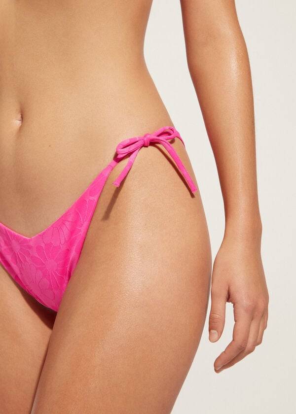 Calzedonia High V-Cut Brazilian Antibes Donna Slip Bikini Rosa | IT1410OR