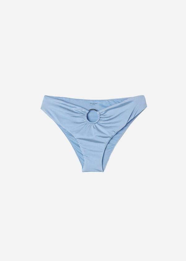 Calzedonia High Vita Abu Dhabi Donna Slip Bikini Blu | IT1416GL