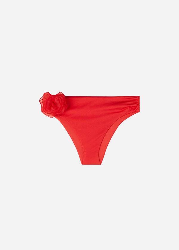 Calzedonia High-Vita Bora Bora Donna Slip Bikini Rosse | IT1453MA