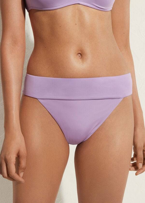 Calzedonia High Vita Brazilian Indonesia Eco Donna Slip Bikini Viola | IT1419KI