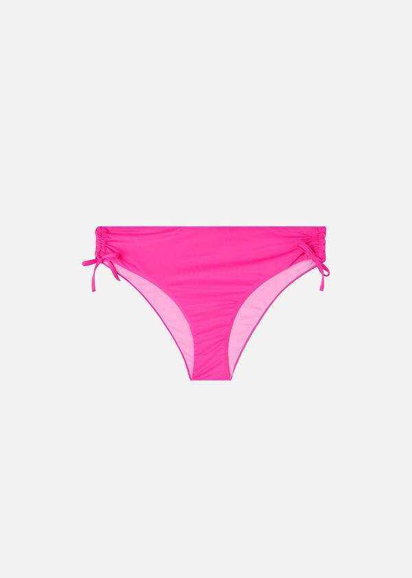 Calzedonia High-Vita Drawstring Indonesia Donna Slip Bikini Rosa | IT1457RW