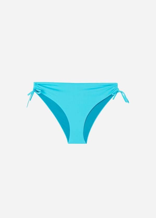 Calzedonia High-Vita Drawstring Indonesia Donna Slip Bikini Verde Acqua | IT1458TV