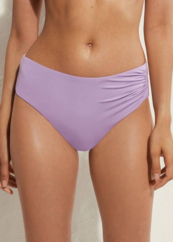 Calzedonia High Vita Indonesia Eco Donna Slip Bikini Viola | IT1428QZ