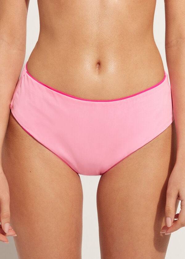 Calzedonia High Vita Indonesia Eco Donna Slip Bikini Rosa | IT1431RW