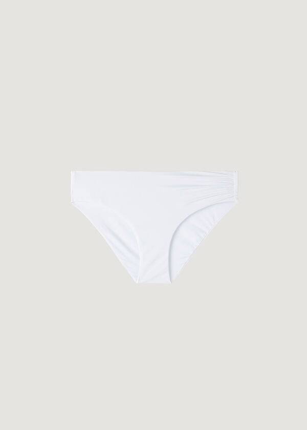 Calzedonia High Vita Indonesia Eco Donna Slip Bikini Bianche | IT1432TV