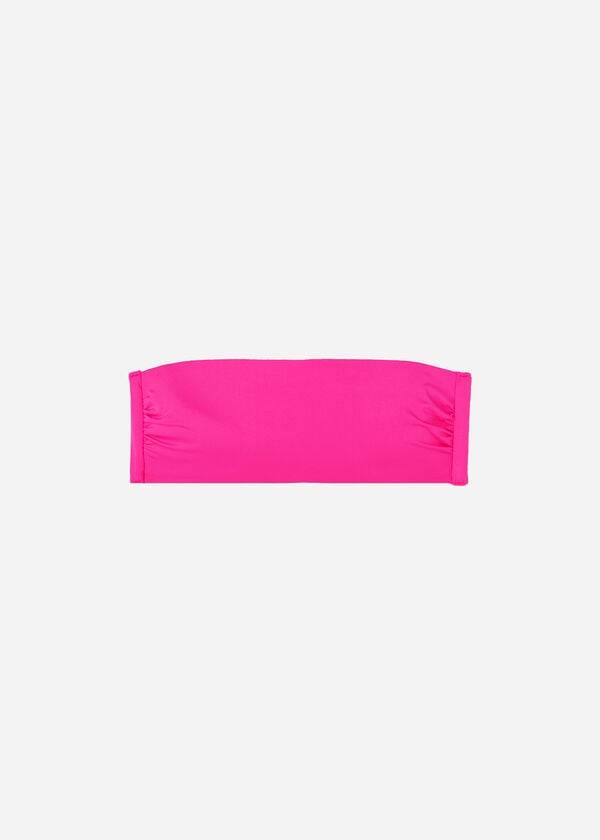 Calzedonia Imbottito Bandeau Indonesia Eco rosa Donna Top Bikini Rosa | IT1805FM