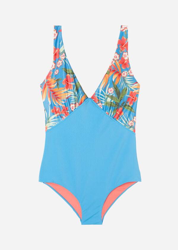 Calzedonia Imbottito One-Piece Shaping-Effect Maui Donna Costumi Da Bagno Verdi | IT2195FM