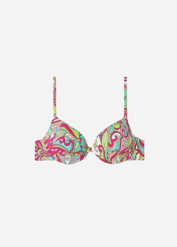 Calzedonia Imbottito Push-Up Londra Donna Top Bikini Colorate | IT1861KI