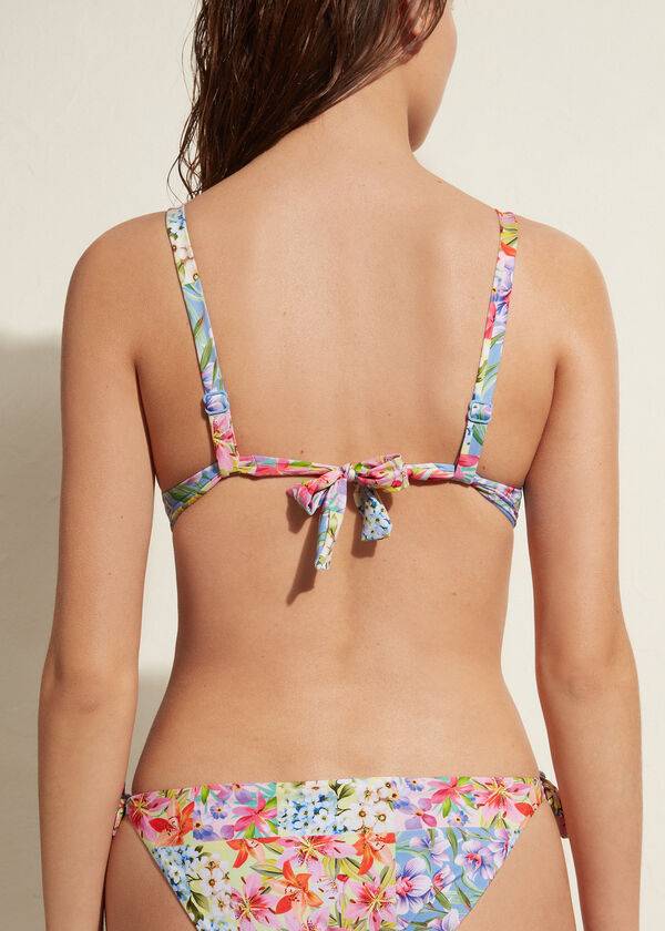 Calzedonia Imbottito Push-Up Minorca Eco Donna Top Bikini Colorate | IT1866VD