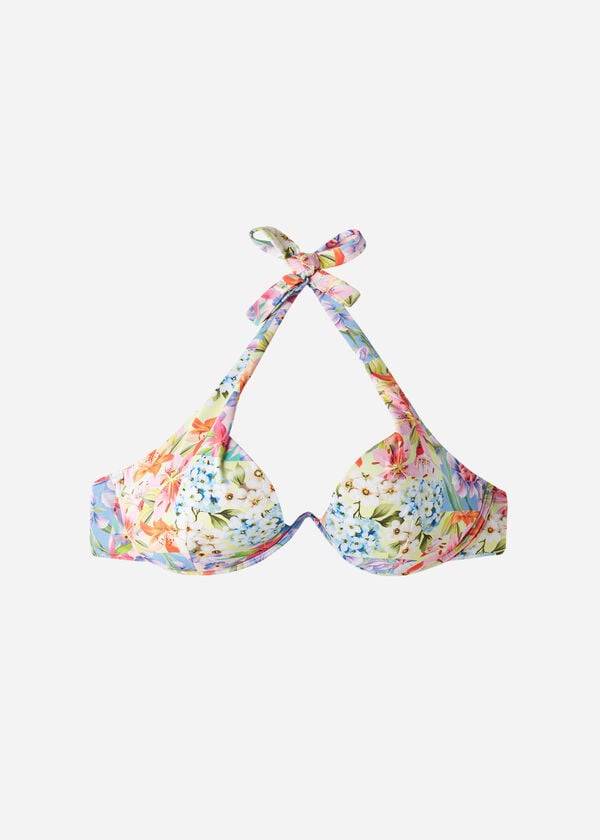 Calzedonia Imbottito Push-Up Minorca Eco Donna Top Bikini Colorate | IT1866VD