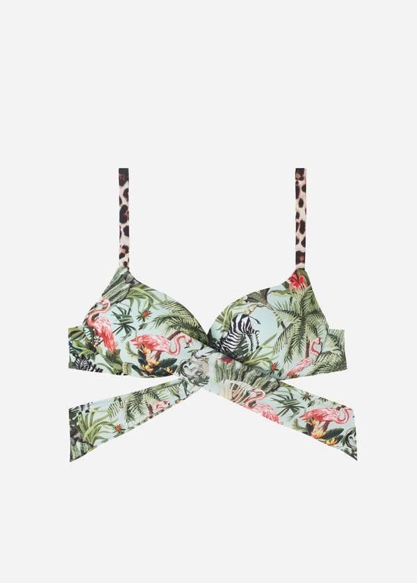 Calzedonia Imbottito Push-Up Nairobi Eco Donna Top Bikini Verdi | IT1871WY