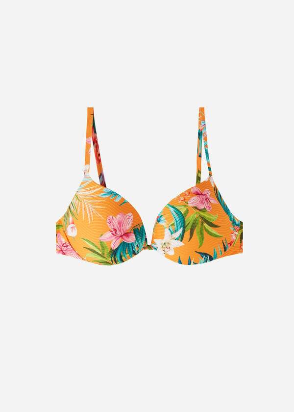 Calzedonia Imbottito Push-Up Rio Eco Donna Top Bikini Arancioni | IT1875YU