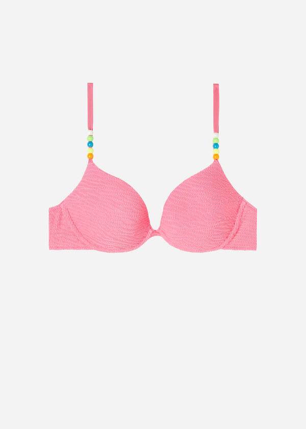 Calzedonia Imbottito Push-Up San Diego Donna Top Bikini Rosa | IT1877IS