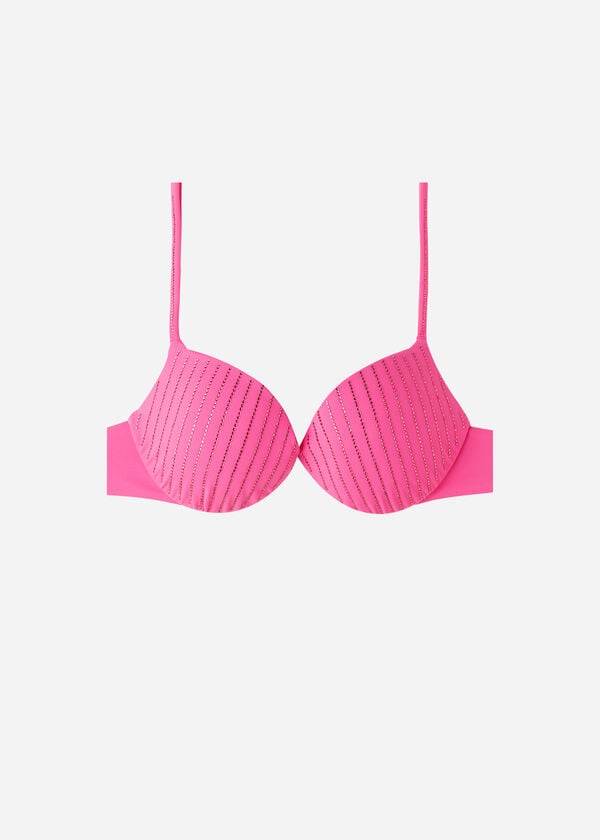 Calzedonia Imbottito Push Up Shanghai Donna Top Bikini Rosa | IT1833HK